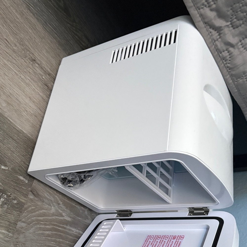 White and Gray Trash Bin